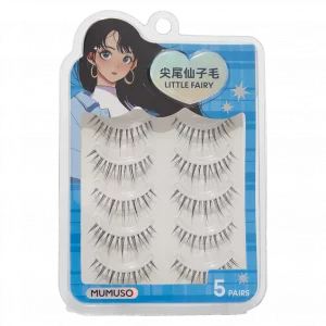 MUMUSO künstliche Wimpern aus Kunstfaser, 5er-Pack, natürlich – Beauty Accessoire Augen für stilvolle Looks.
