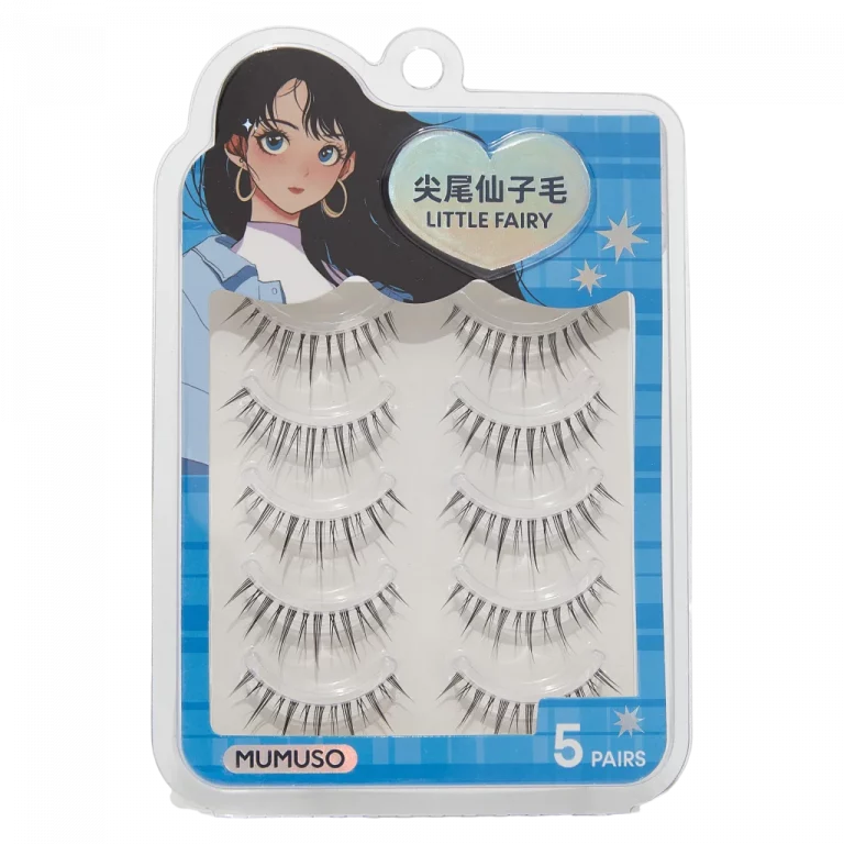 MUMUSO künstliche Wimpern aus Kunstfaser, 5er-Pack, natürlich – Beauty Accessoire Augen für stilvolle Looks.