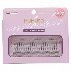 MUMUSO Kunstfaser-Wimpernclusters schwarz für individuelle Wimpernverlängerung – hochwertige Wimpernclusters für Damen.