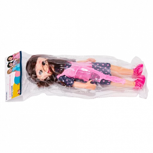 MUMUSO Kunststoff-Puppe 14 Zoll für Kinder ab 3 Jahren, Puppenset mit Kamm – ideales Spielzeug Mädchen ab 3 Jahren.
