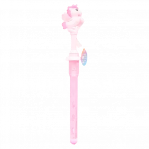 MUMUSO Seifenblasenstab Einhorn aus Kunststoff, rosa – Kinderspielzeug für draußen, ideal für Kindergeburtstag.