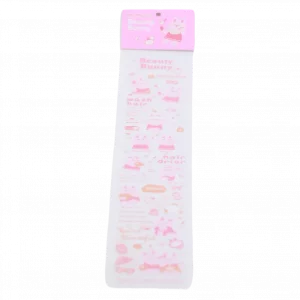 MUMUSO Masking Tape lang mit Hasen, rosa – kreatives Deko-Tape für Basteln, ideal für Kinderzimmer oder Notizbücher.