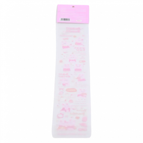 MUMUSO Masking Tape lang mit Hasen, rosa – kreatives Deko-Tape für Basteln, ideal für Kinderzimmer oder Notizbücher.