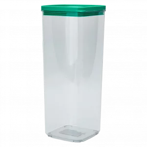 MUMUSO Lebensmittelaufbewahrungsdose aus PET, 1680 ml mit grünem Deckel – praktischer Küchenaufbewahrung Behälter.