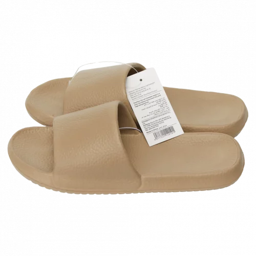 MUMUSO Herren Badeslipper aus EVA in Khaki, Größe 41-42 – leichte Slipper für Bad und Sauna, rutschfest und bequem.