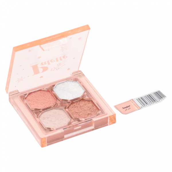 MUMUSO Lidschattenpalette mit Schimmer-Effekt, 4 Farben (Rosa) – vielseitige Lidschattenpalette für kreatives Augen Make-up.