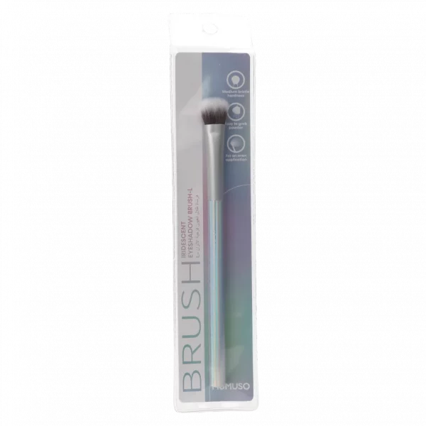 MUMUSO Lidschattenpinsel mit irisierendem Schaft, weichen Borsten (Silber) – idealer Augenpinsel für präzises Make-up.