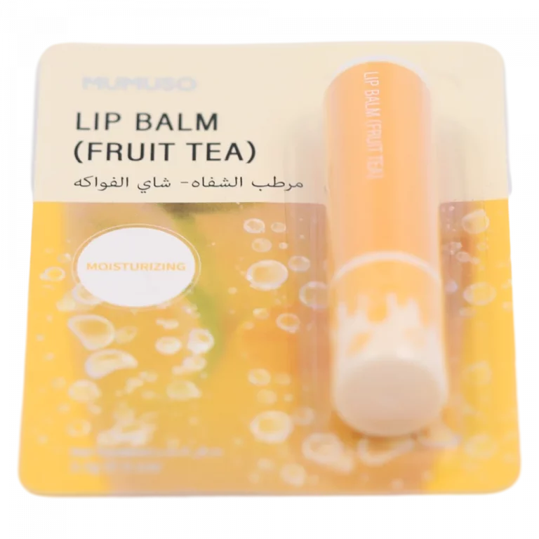 MUMUSO Lippenbalsam mit Früchtetee-Duft, orange, pflegender Stift für Lippenpflege und Feuchtigkeit.