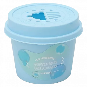 MUMUSO Lufterfrischer Duftdose mit Blauglockenblumen-Duft, 190 g in Blau – idealer Raumduft für Bad oder Wohnräume.