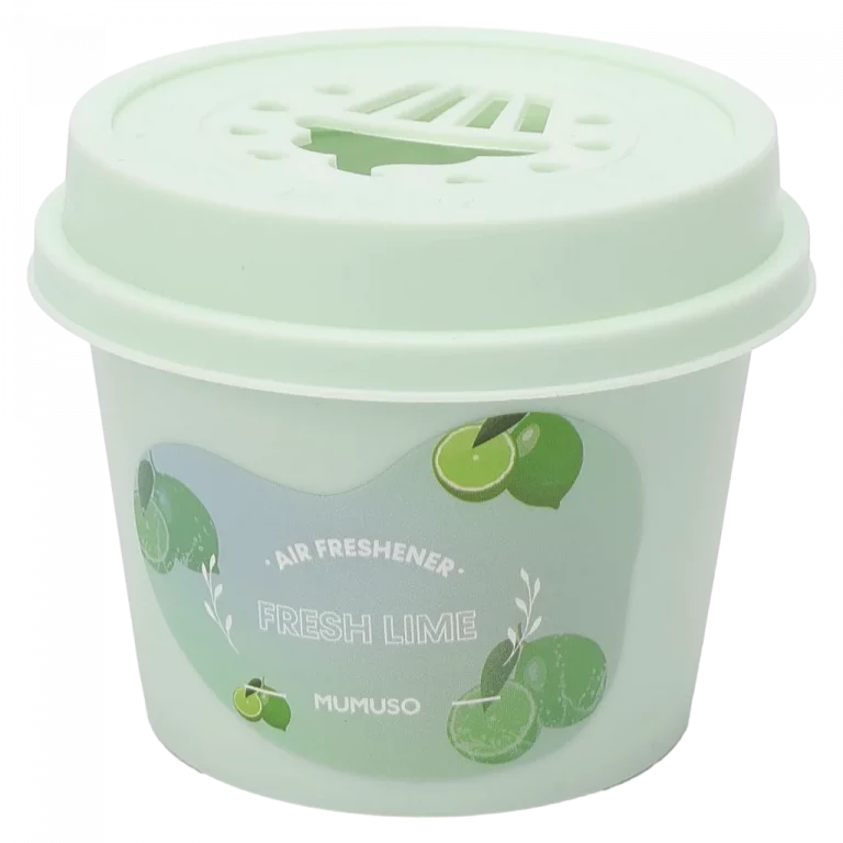 MUMUSO Lufterfrischer Gel mit Limette, 190 g (hellgrün) – effektiver Raumduft Limette gegen Gerüche für Zuhause.