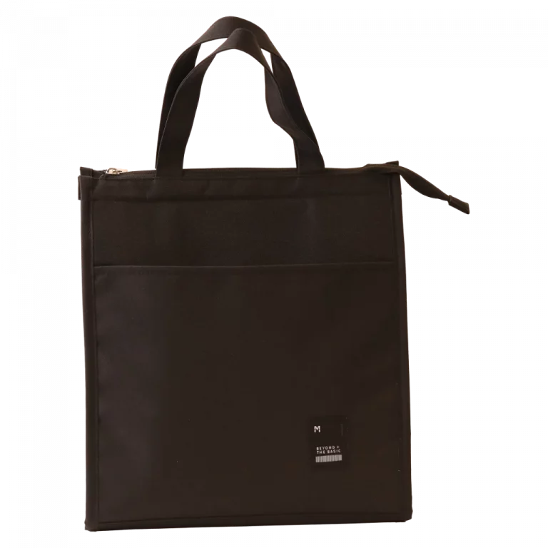 MUMUSO Lunchbag aus Polyester mit großem Fassungsvermögen in Schwarz – praktische Tasche für Mittagessen unterwegs.