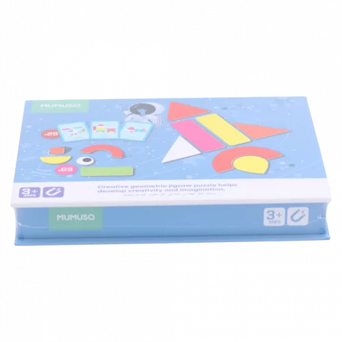 MUMUSO Magnetpuzzle für Kinder aus Papier, 2D-Puzzle in geometrischer Form, mehrfarbig – kreatives Lernspielzeug ab 3 Jahren.