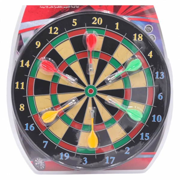 MUMUSO magnetisches Dartspiel, 13 Zoll aus Kunststoff und Metallkomponenten – sicheres Dartspiel für Kinderzimmer.