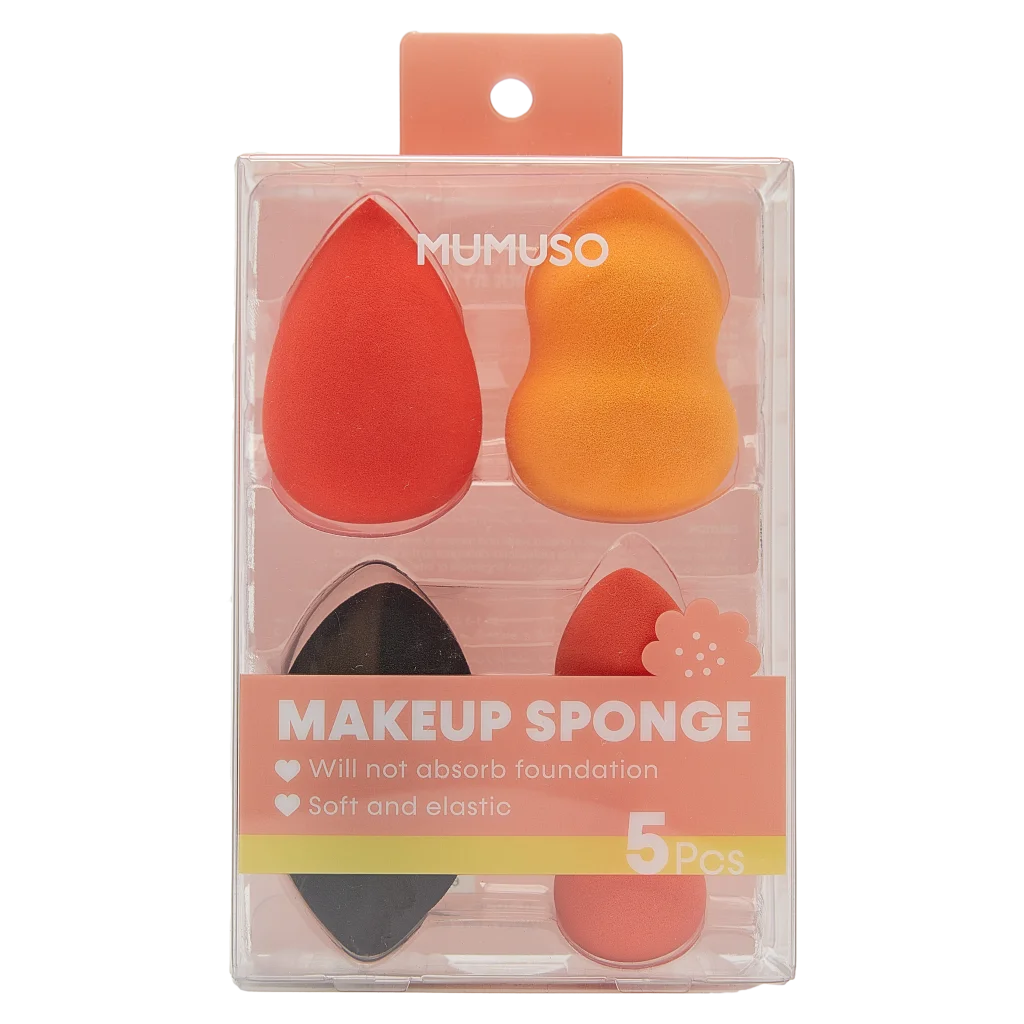 mumuso_make-up-schwaemme_5er-pack_polyurethan_orange.webp MUMUSO Make-up Schwämme Set, 5er-Pack aus Polyurethan, ideal für Foundation, verschiedene Farben – Make-up Schwamm für perfektes Auftragen.