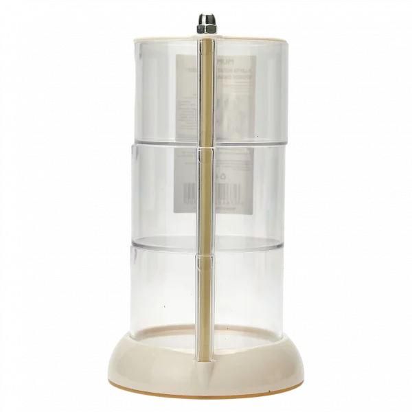 MUMUSO 3-lagiger Make-up Organizer aus Kunststoff, drehbar, transparent – Kosmetik Aufbewahrung mit drei Ebenen.