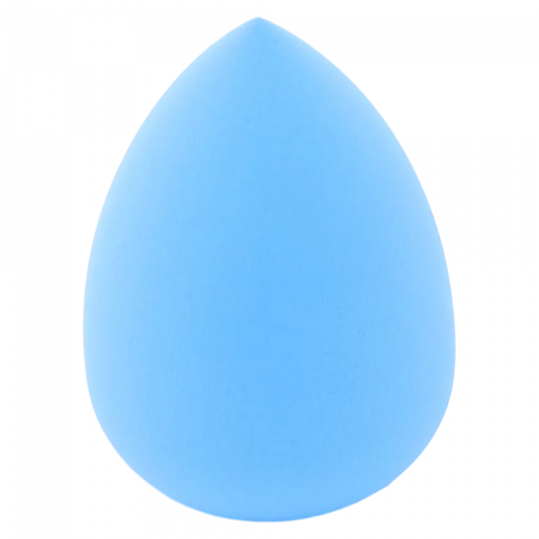 MUMUSO Make-up Schwamm tropfenförmig mit Aufbewahrungsetui, Blau – praktisches Beauty Tool für Foundation und Puder.