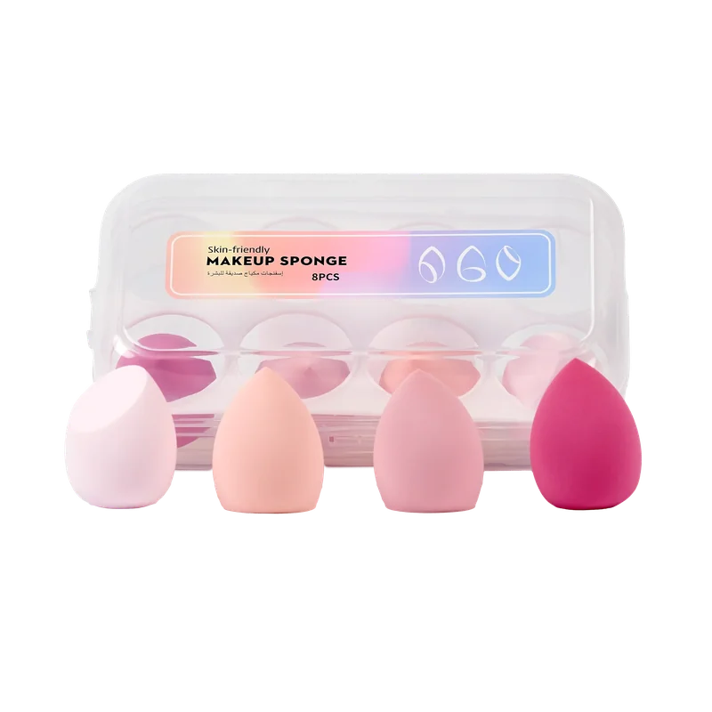 mumuso_make-up_schwaemme_polyurethan_8er-pack_rosa_3.webp MUMUSO Make-up Schwämme, 8er-Pack aus Polyurethan (Rosa) – Make-up Schwamm Set für empfindliche Haut.