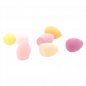MUMUSO Make-up Schwamm 4er-Pack aus Polyurethan, latexfrei (Gelb) – vielseitiges Beauty Tool für Foundation und Puder.