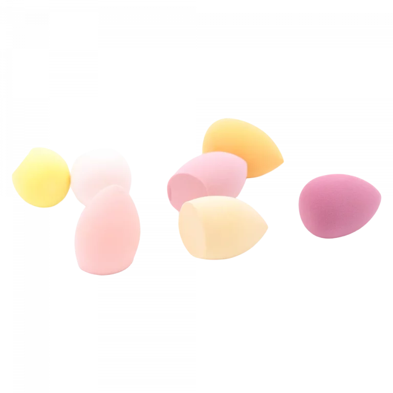MUMUSO Make-up Schwamm 4er-Pack aus Polyurethan, latexfrei (Gelb) – vielseitiges Beauty Tool für Foundation und Puder.