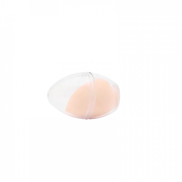 MUMUSO Make-up Schwamm in Tropfenform mit Aufbewahrungsbox, hautfarben – Kosmetik Sponge für Foundation unterwegs.