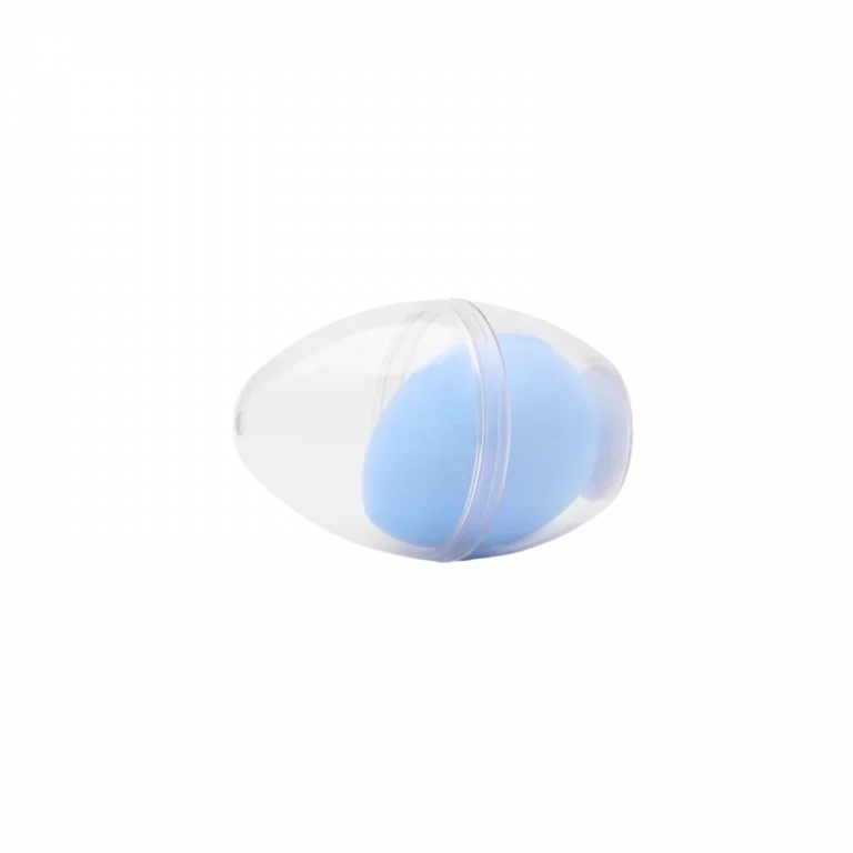 MUMUSO Make-up Schwamm Wassertropfenform mit Aufbewahrungsbox, hellblau – vielseitiger Beauty Schwamm für Foundation.