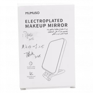 MUMUSO Make-up Spiegel mit Farbverlaufrahmen, aus ABS-Kunststoff und Glas, drehbar – ideal als Kosmetikspiegel.