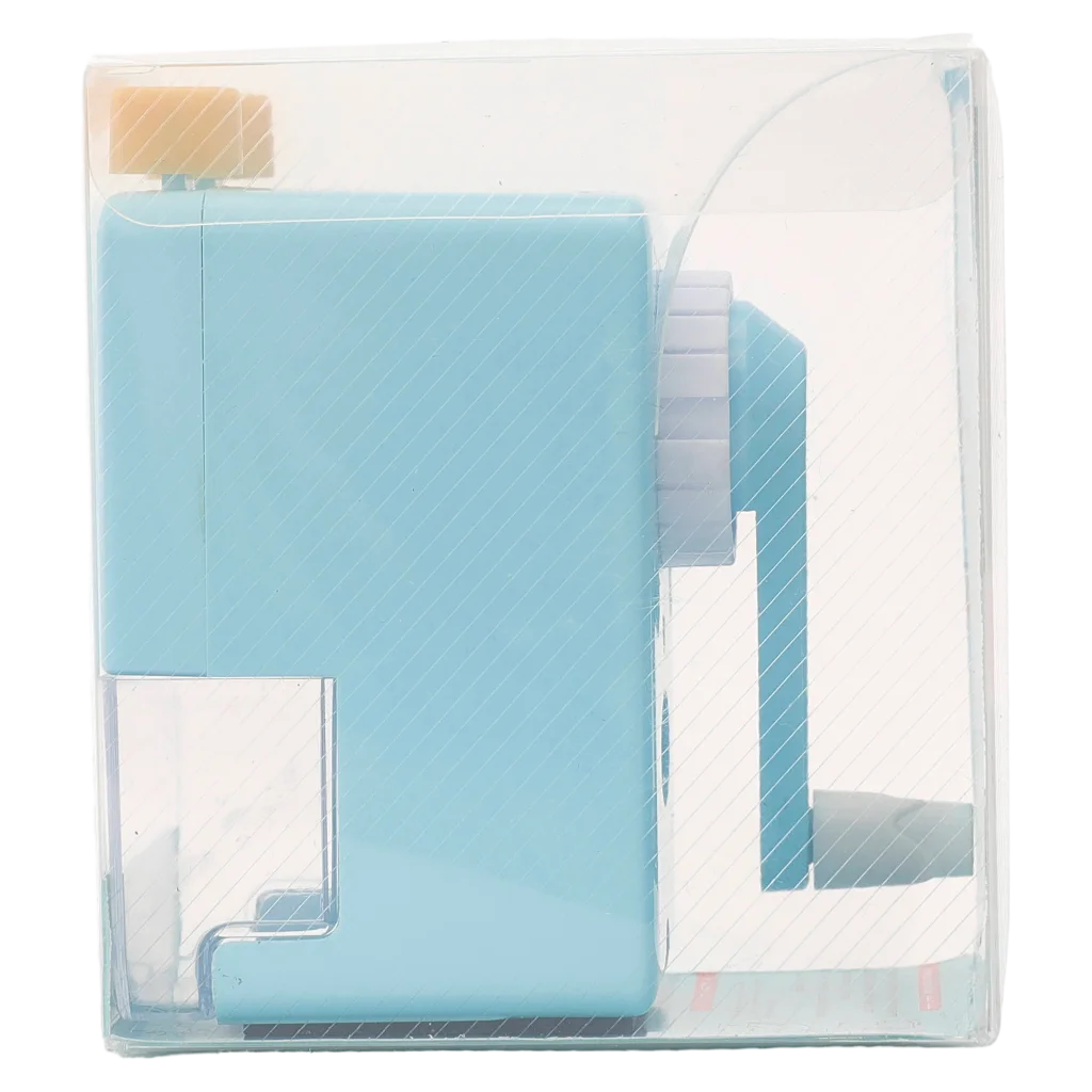 mumuso_manueller_bleistiftspitzer_blau_dinosaurier_3.webp MUMUSO manueller Bleistiftspitzer für Kinder in Blau mit Dinosaurier, praktisches Schreibtischzubehör für die Schule.