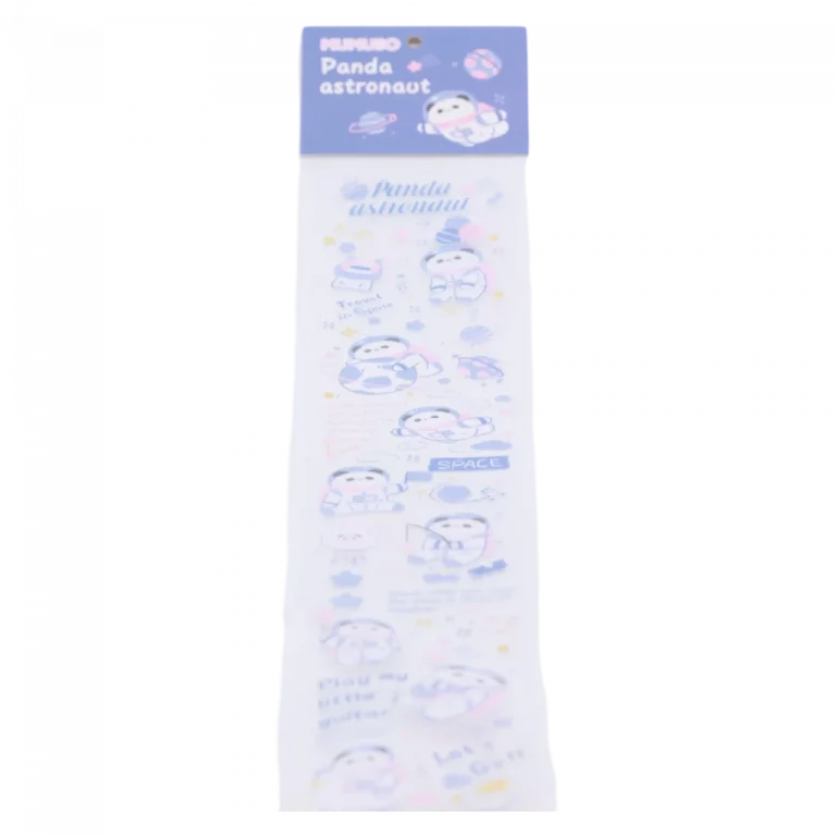 MUMUSO Masking Tape, dekoratives Klebeband mit Panda als Astronaut, mehrfarbig – ideal für kreatives Basteln.