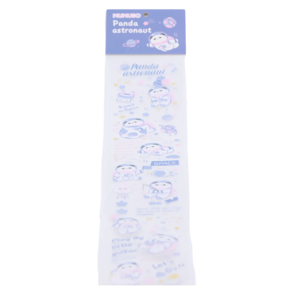 MUMUSO Masking Tape, dekoratives Klebeband mit Panda als Astronaut, mehrfarbig – ideal für kreatives Basteln.