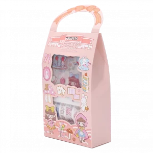 MUMUSO Masking Tape & Sticker Geschenkset für Bastelzubehör mit Märchenwelt Print, rosa – ideal zum Scrapbooking.