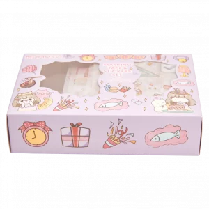 MUMUSO Masking Tape & Sticker Set für Bastelzubehör Dekoration mit 6 Rollen Tape und 6 Stickerbögen, Tier-Print, mehrfarbig.