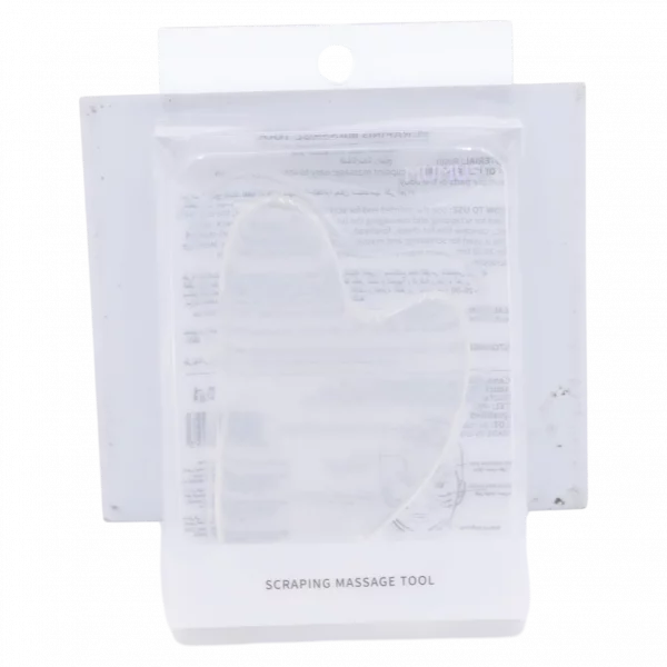 MUMUSO Massage-Tool transparent – ergonomisches Gesichts- und Akupressur Werkzeug für Hautpflege, ideal zur Entspannung.