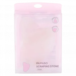 MUMUSO Massage-Stein für Gesicht und Körper in Rosa – kühlendes Gesichtsmassage-Tool für entspannende Hautpflege.