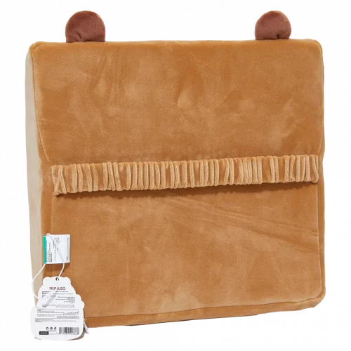 MUMUSO Memory Foam Rückenkissen mit Capybara, 459 g (Braun) – ergonomisches Rückenkissen für komfortables Sitzen.