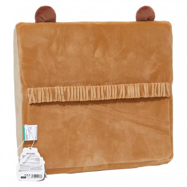 MUMUSO Memory Foam Rückenkissen mit Capybara, 459 g (Braun) – ergonomisches Rückenkissen für komfortables Sitzen.