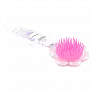 MUMUSO Mini Haarbürste mit Katzenpfote in Pink, Polystyrol – kompakte Haarbürste für Kinder oder unterwegs.