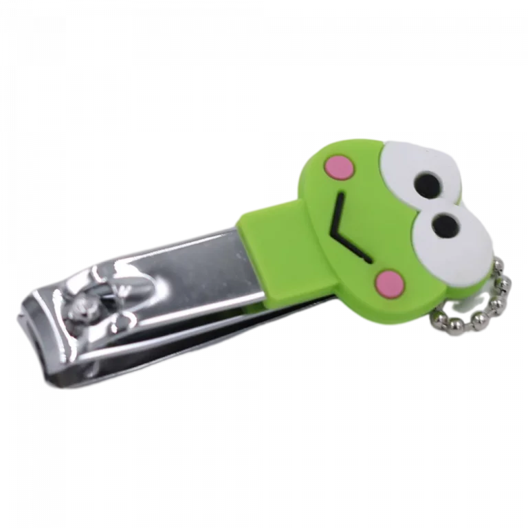 MUMUSO Nagelknipser mit Frosch, grün – handlicher Nagelknipser Kinder, ideal für präzise Nagelpflege zuhause.