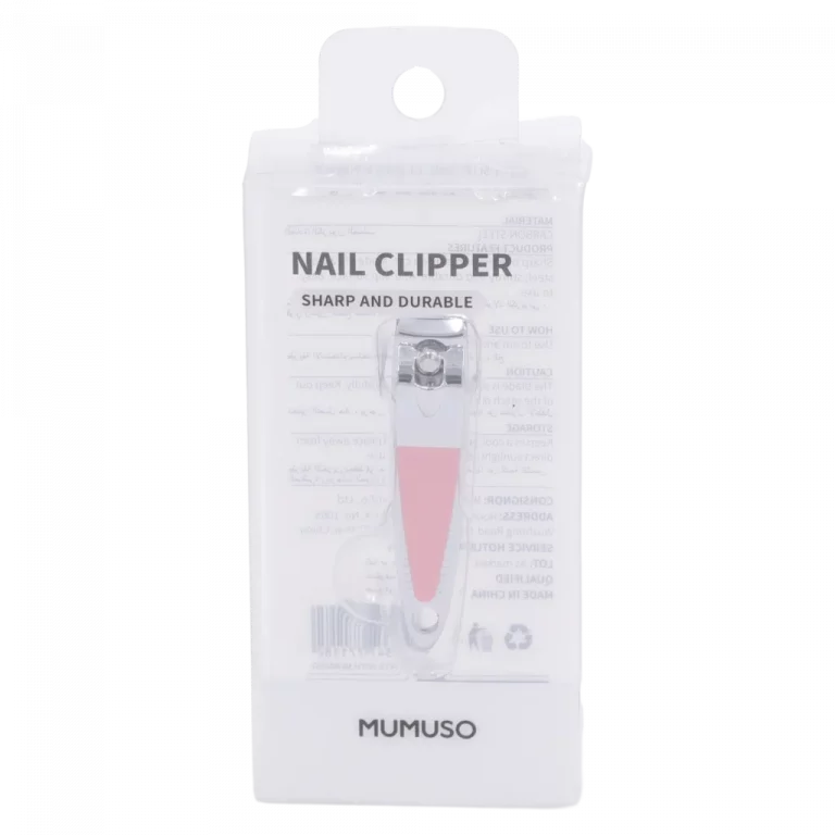 MUMUSO Nagelknipser mit rutschfester Oberfläche in Pink – praktisches Beauty Tool für präzise Nagelpflege und Nagelknipser.