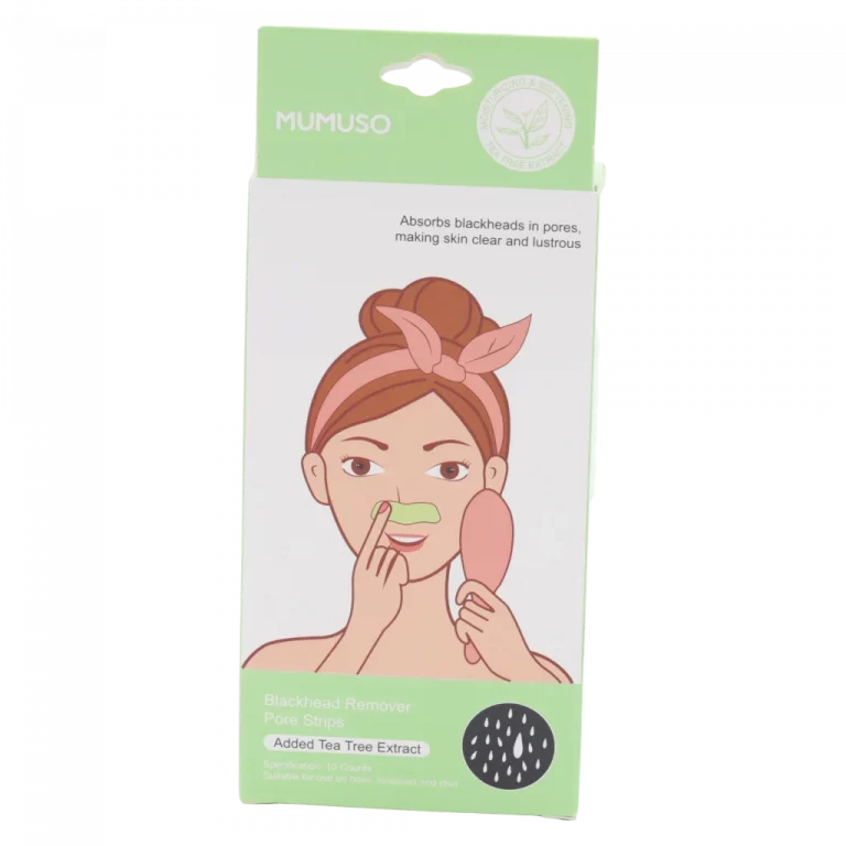 MUMUSO Nasenpflaster gegen Mitesser mit Teebaum-Extrakt, 29 g (Schwarz) – sanfte Gesichtspflege für porentiefe Reinigung.