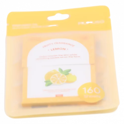 MUMUSO Öl-Absorptionspapier für das Gesicht, 160 Blatt, Zitronenduft – praktisches Beauty Tool für den Alltag.