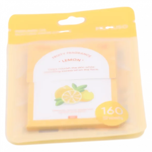 MUMUSO Öl-Absorptionspapier für das Gesicht, 160 Blatt, Zitronenduft – praktisches Beauty Tool für den Alltag.