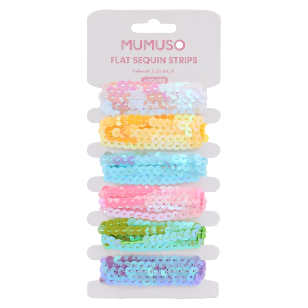 mumuso_paillettenbaender_6er-pack_weis_bastelzubehoer_3.webp MUMUSO Paillettenband 6er-Pack in Weiß, Bastelzubehör für kreative DIY-Projekte und Geschenkverpackungen.