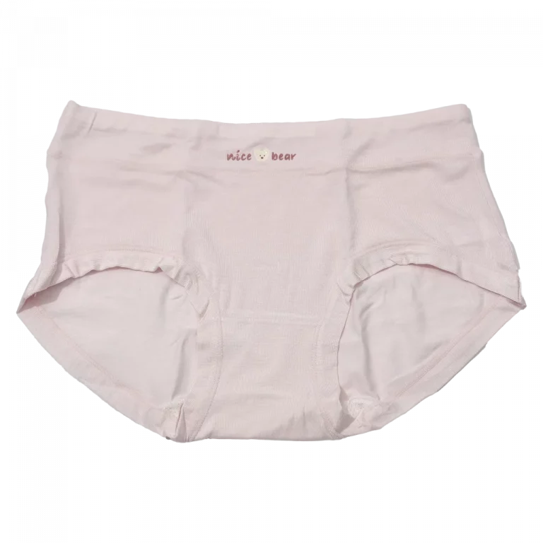 MUMUSO Panty Unterwäsche für Damen mit nice bear Print in Rosa – bequeme Damenunterwäsche für empfindliche Haut.