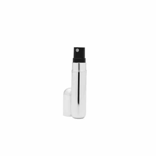 MUMUSO Parfümzerstäuber, nachfüllbar, 5 ml (Silber) – kompakter Parfümbehälter für unterwegs und auf Reisen.