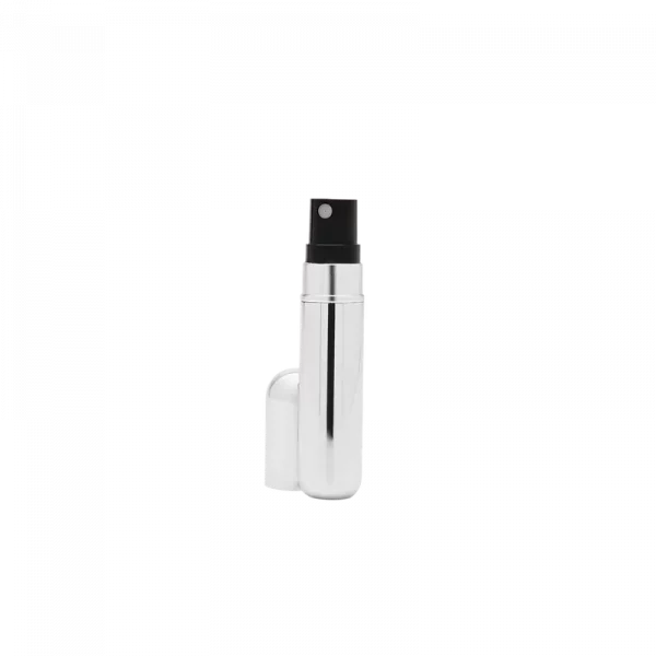 MUMUSO Parfümzerstäuber, nachfüllbar, 5 ml (Silber) – kompakter Parfümbehälter für unterwegs und auf Reisen.
