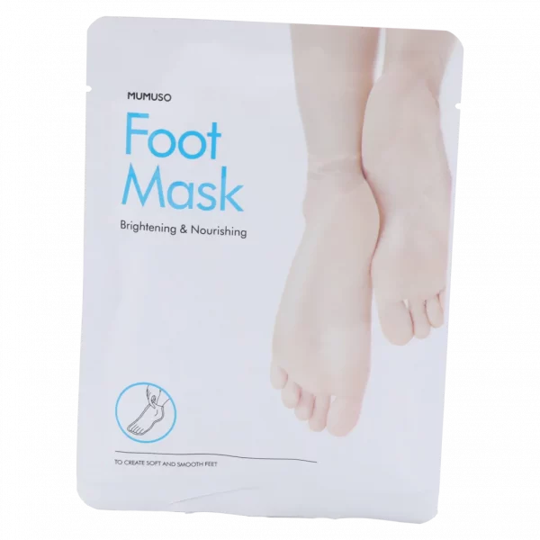 MUMUSO Fußmaske mit Hyaluron und Pflanzenextrakten, 40,3 g (Naturfarben) – intensive Fußpflege für trockene Haut.