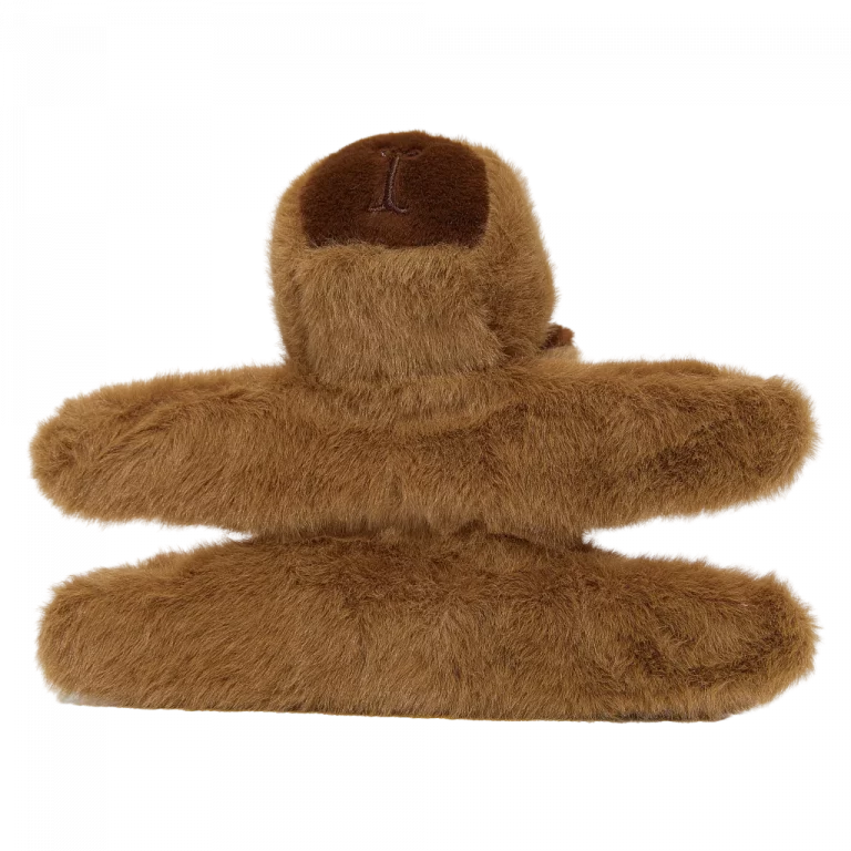 MUMUSO Plüsch Snap-Armband für Kinder in Braun, mit Capybara – kuscheliges Armband und niedliches Plüschtieraccessoire.