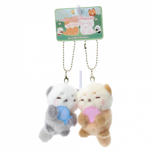 MUMUSO Plüschanhänger Otter für Kinder, aus Polyester und Zinklegierung, hellbraun, detailreich verarbeitet.