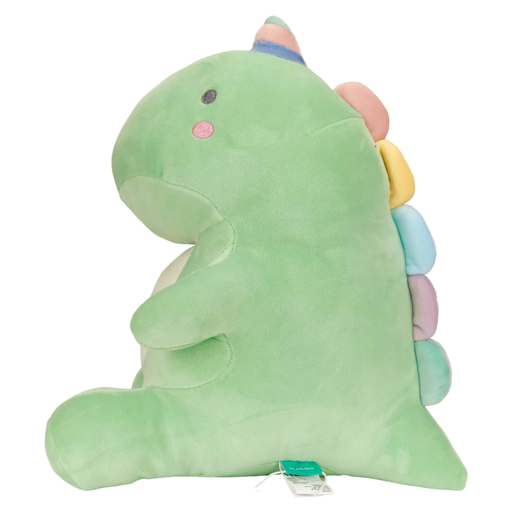 MUMUSO Plüschtier Dinosaurier, weich (Grün) aus Polyester – kuscheliges Stofftier für Kinder und ideales Geschenk.
