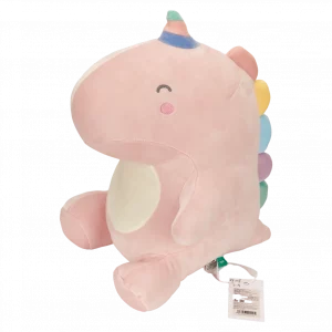 MUMUSO Plüschtier Einhorn für Kinder, rosa, aus weichem Polyester – ideales Kuscheltier als Geschenkidee.